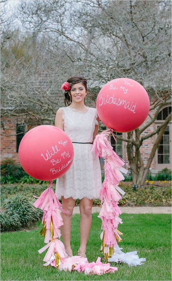 Воздушные шары как декор свадебной фотосессии